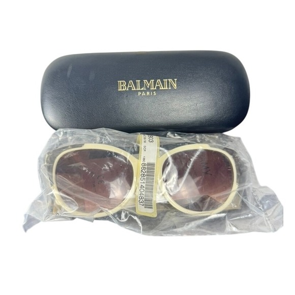 Balmain Paris Women\'s‎ Cream Oversized Square Sunglasses with Case main image 6